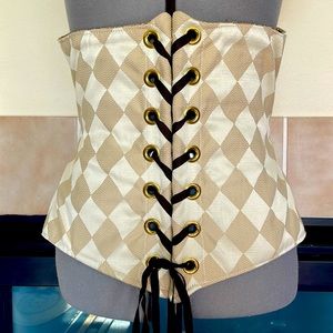 Damsel in this Dress under bust corset